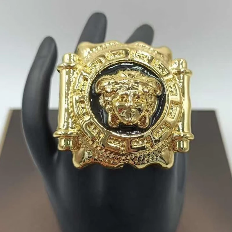 

New In Gold Color Stainless Steel Ring for Women Colorful Cubic Zircon Ring Fashion Jewelry Wedding Gift