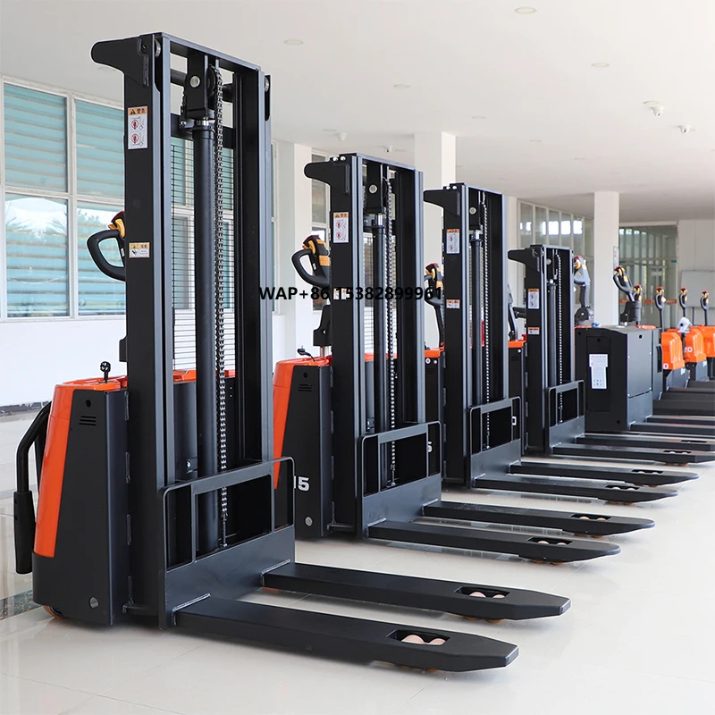 Cheap Price 1.5ton 2Ton 2m 3m 4m Electric Stacker Full Electric Forklift Walkie Semi Electric Self Lifting Stacker