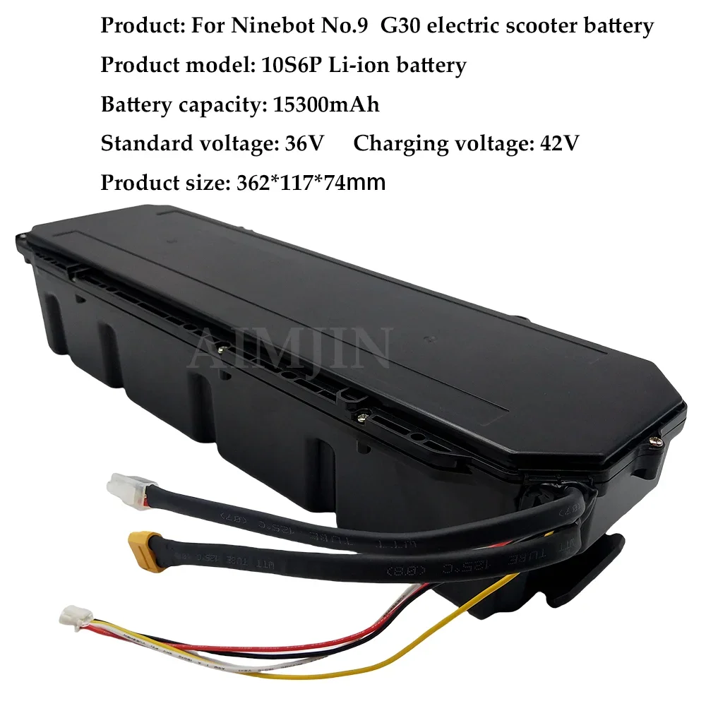 High Quality Original 10S6P Li-ion Battery Pack 36V 15.3Ah For Xiaomi Ninebot G30 MAX No. 9 Electric Scooter Special Battery