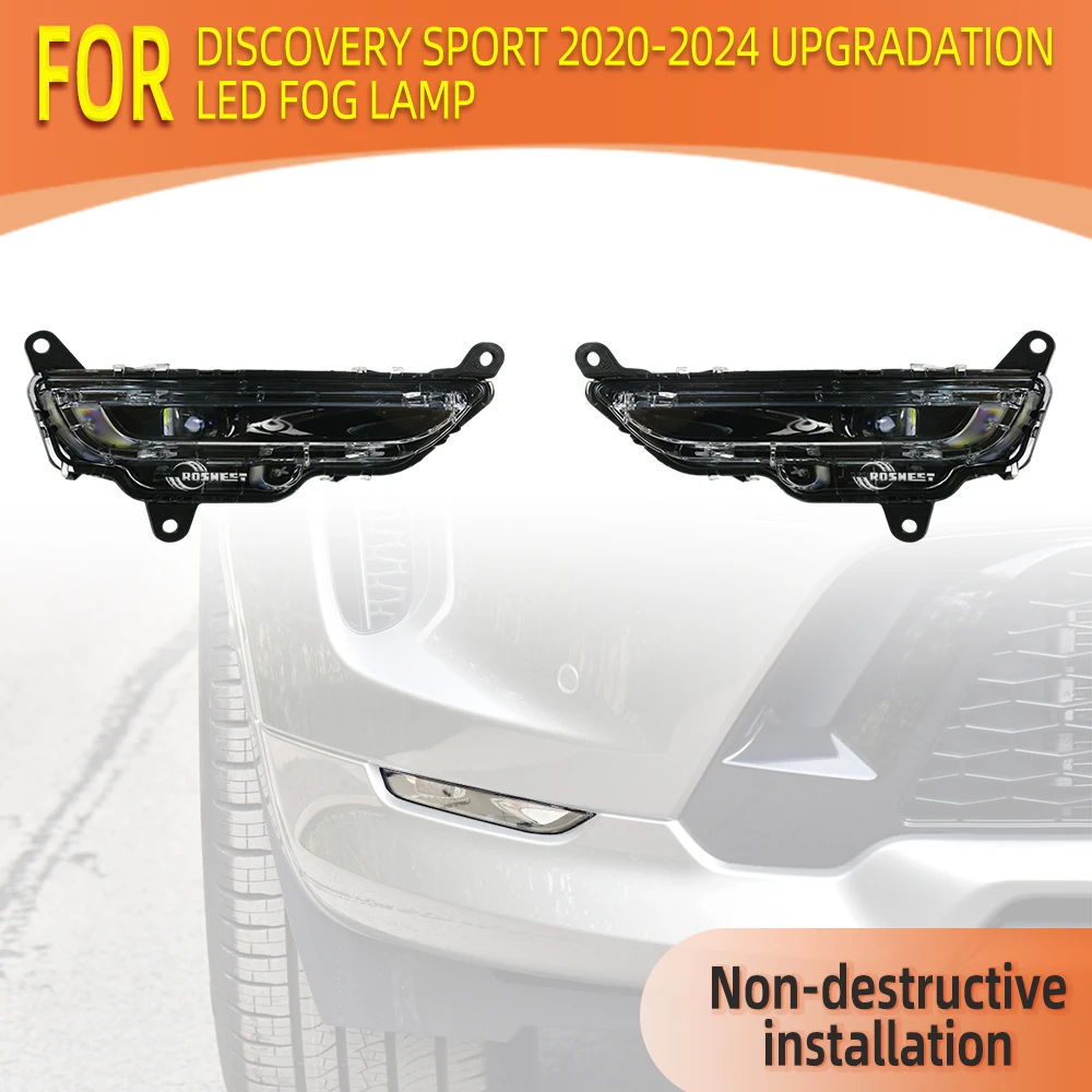 Car Daytime Running Lights For Land Rover Discovery Sport L550 2020 2021 2022 2023 2024 Upgrade LED Front Bumper Fog lamp