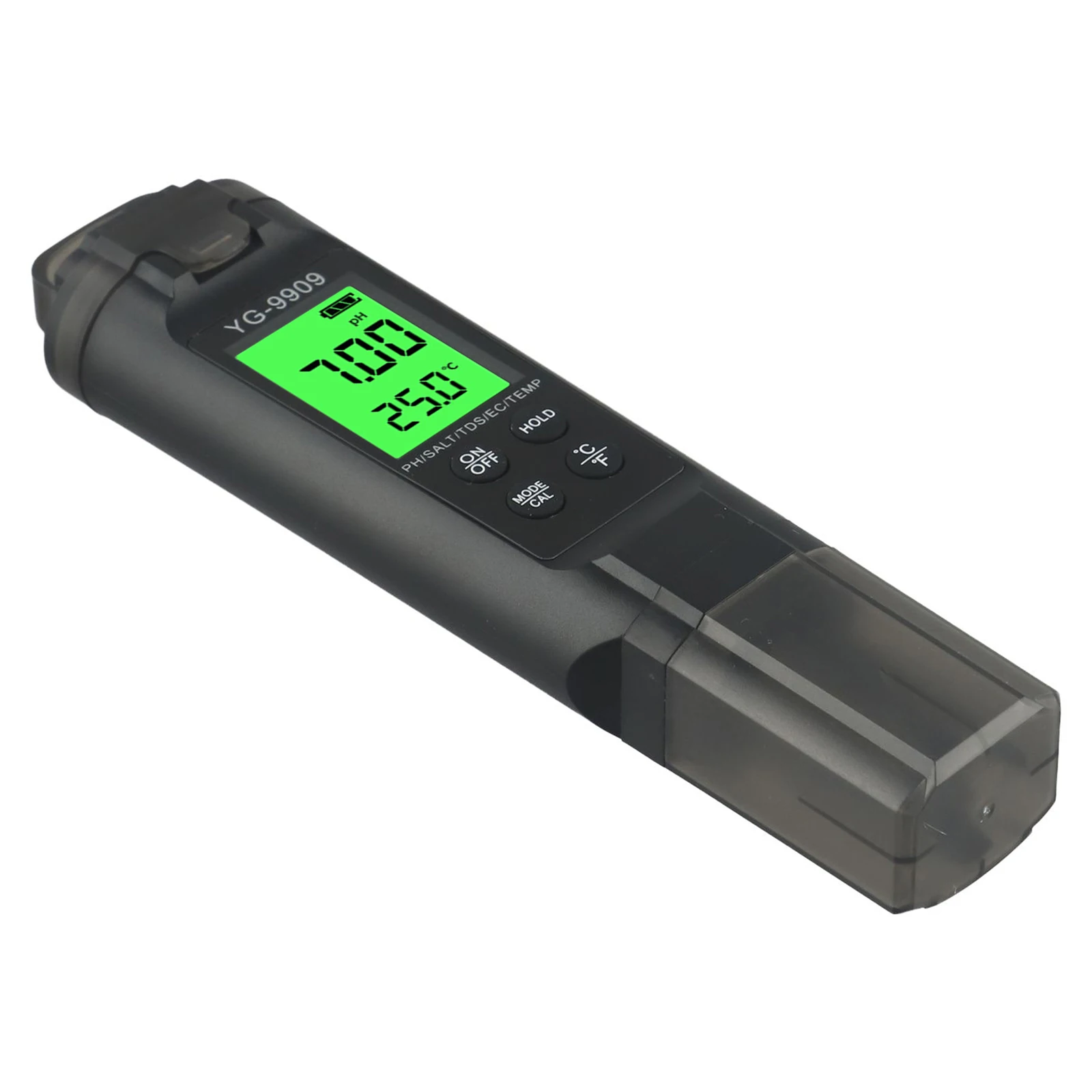 Detector profesional de calidad del agua, amplias aplicaciones en peceras, hidroponía, agua potable, pH, EC, temperatura de sal