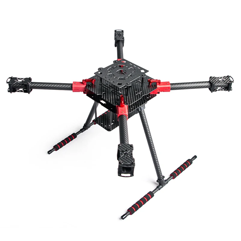 Foldable Carbon Fiber Quadcopter Frame J550 Durable Drone Base for 13-18 Inch Aircraft with Integrated Landing Gear 600mm-760mm
