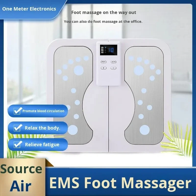 Household Pulse Foot Massager, Electric Heated Acupoint Massager, Foot & Calf Fatigue Relief Device