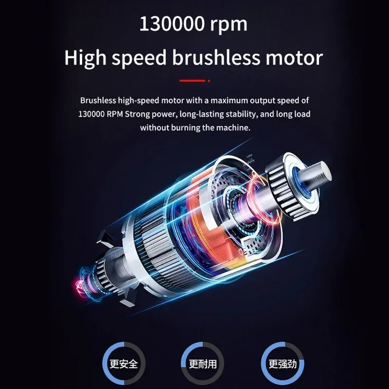 Xiaomi 130000RPM Turbofan Brushless Motor 52M/S High Speed Duct Fan Mini Turbo Jet Fan 200W Violent Fan High-Performance