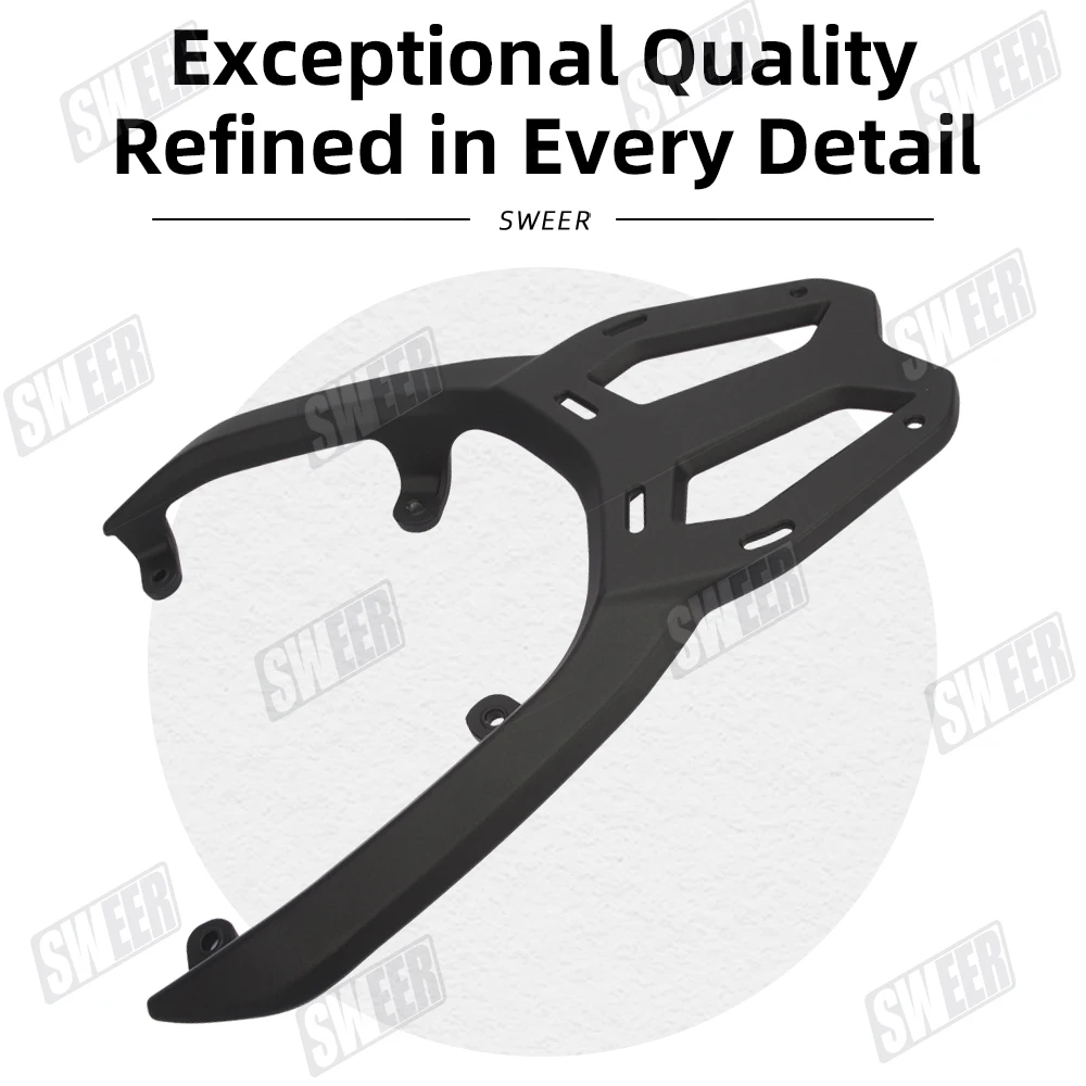Motorcycle Aluminum Alloy Rear Cargo Luggage Rack Compatible With HAOJUE UHR150 2022-2026 Extended Carrier Tail Box Bracket