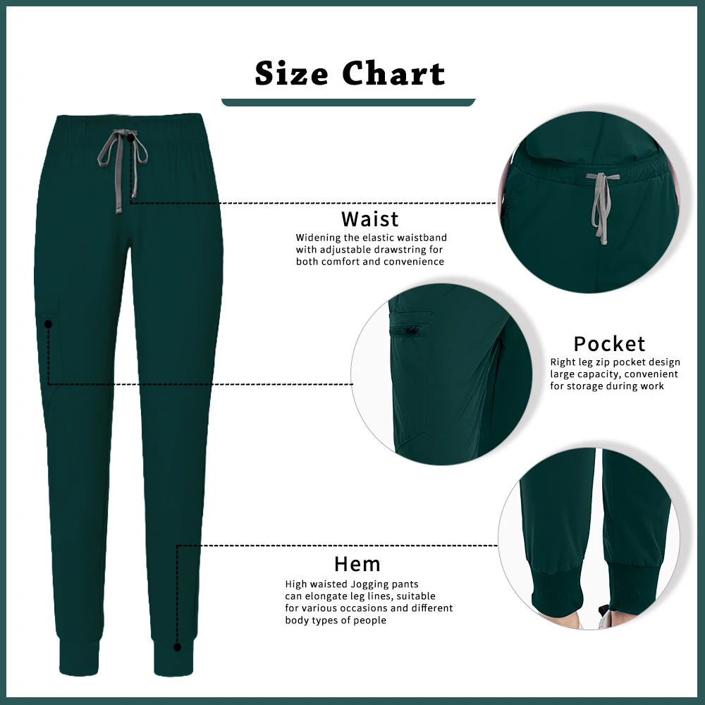 Scrubs Clinical Uniforms Woman Hospital Work Clothes Dental Clinical Workwear Joggers Pants Suit Medical 2 Piece Set Beauty Wear