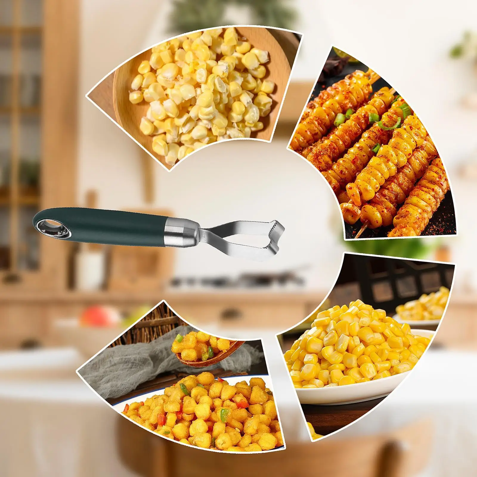 Кукурузная овощечистка в подарок, бытовой многоразовый инструмент для зачистки кукурузы из нержавеющей стали COB для женщин и мужчин, вечерние рестораны, любителей столовой, приготовления пищи