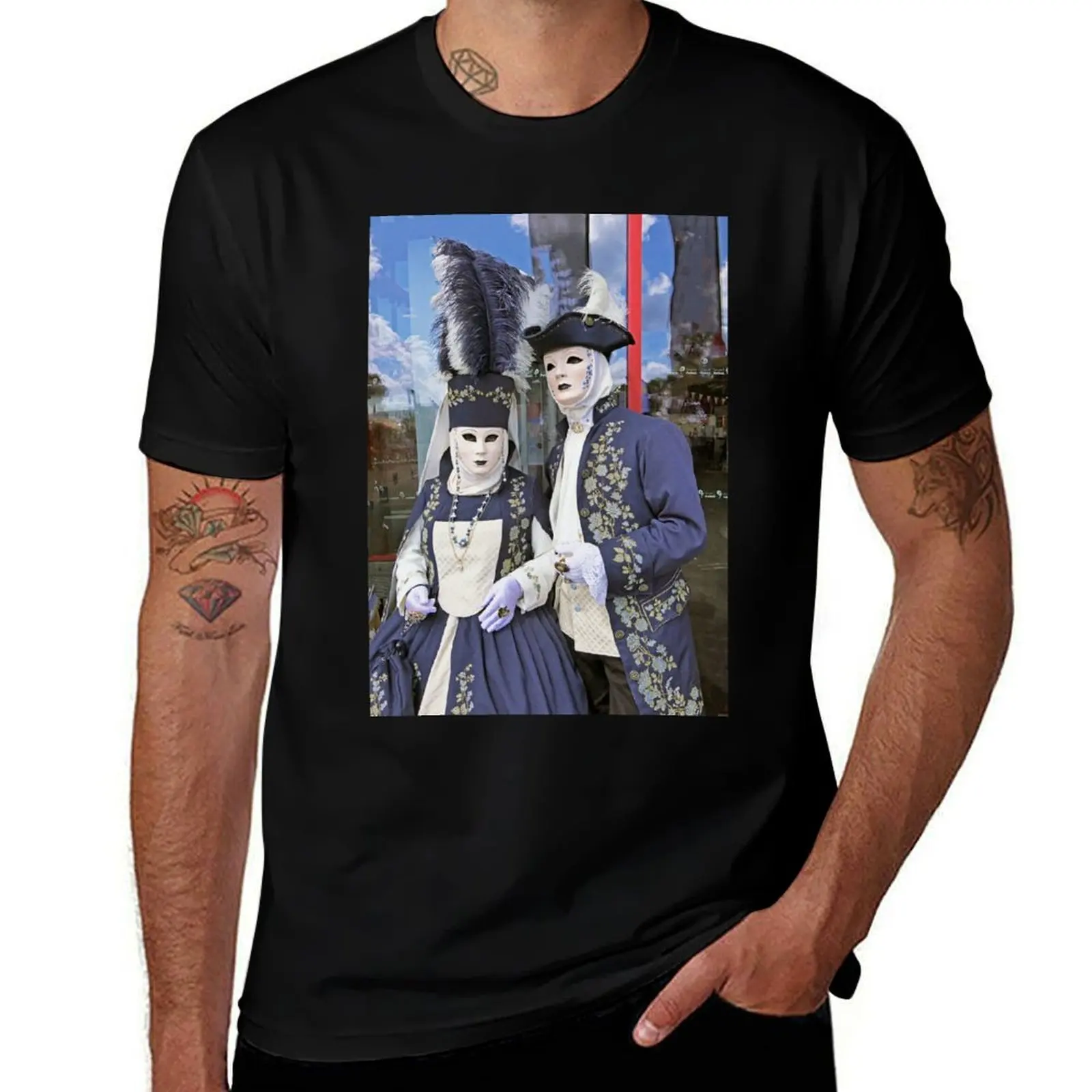 

vr 3902 / finition 2025 -4- Carnaval de Venise Okaio Créations Olavia-Olao journaliste T-Shirt T-shirts oversize clothes for men