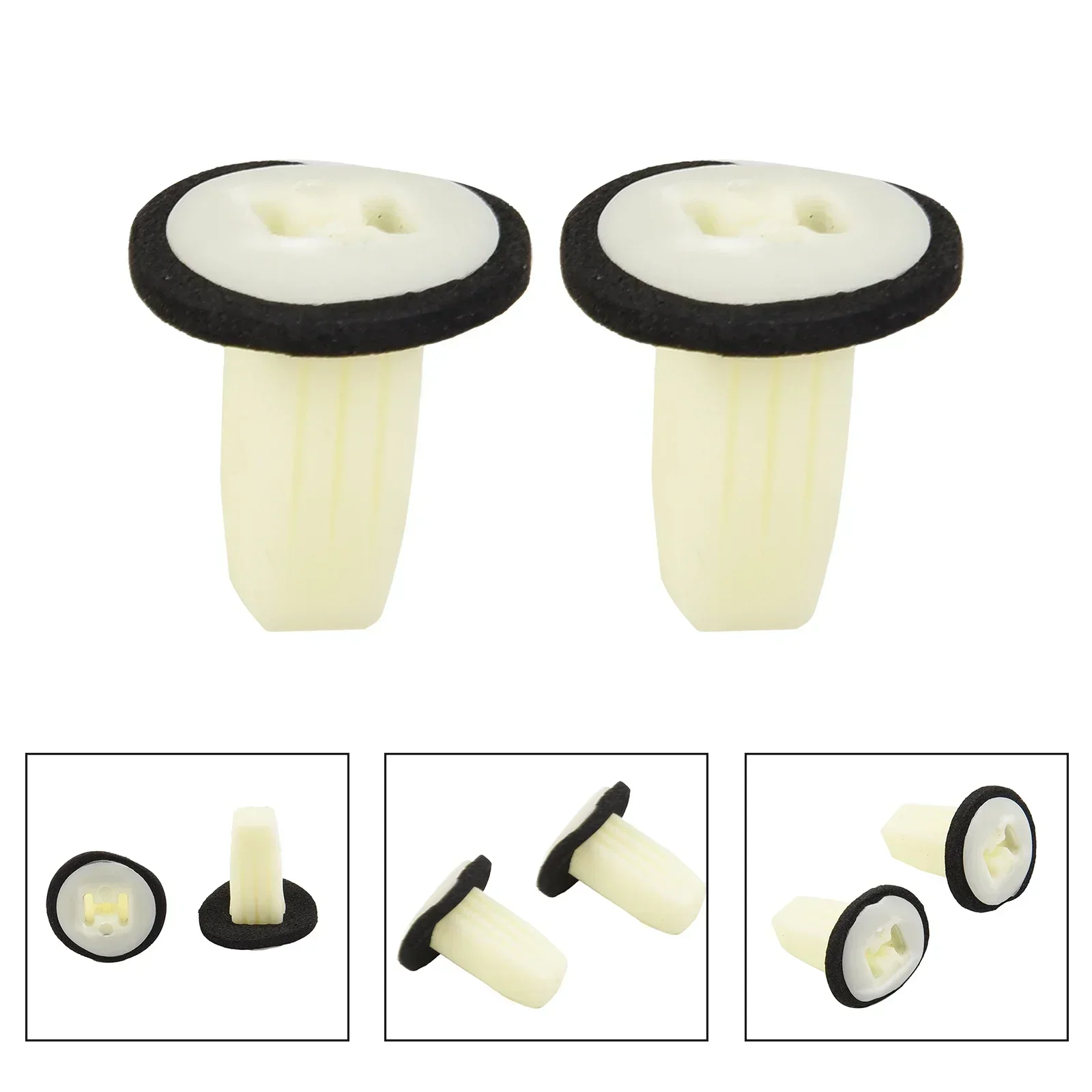 2PCS Plastic Retaining Clips Fixeding Car Headlight Rear Lamp Tail Light Retainer Clips White For Ford Focus MK2 2004-2011