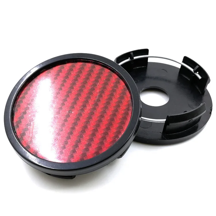 ABS 58MM 52MM 54MM Auto Rim Carbon Fiber Cover Without Logo Car Hub Center Caps Refit Accessories