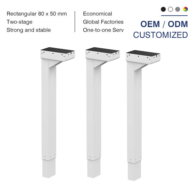Electric Lifting Column Dual Motor Standing Desk Frame Height Adjustable Desk Legs with Memory Control for Home Office