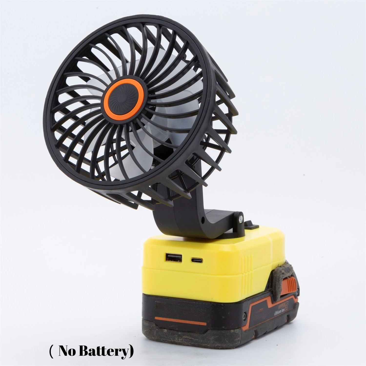 

Портативный мини-вентилятор с зарядным портом USB+C для литий-ионных аккумуляторов RIDGID AEG 18 В, для офиса и использования на открытом воздухе (без аккумулятора)