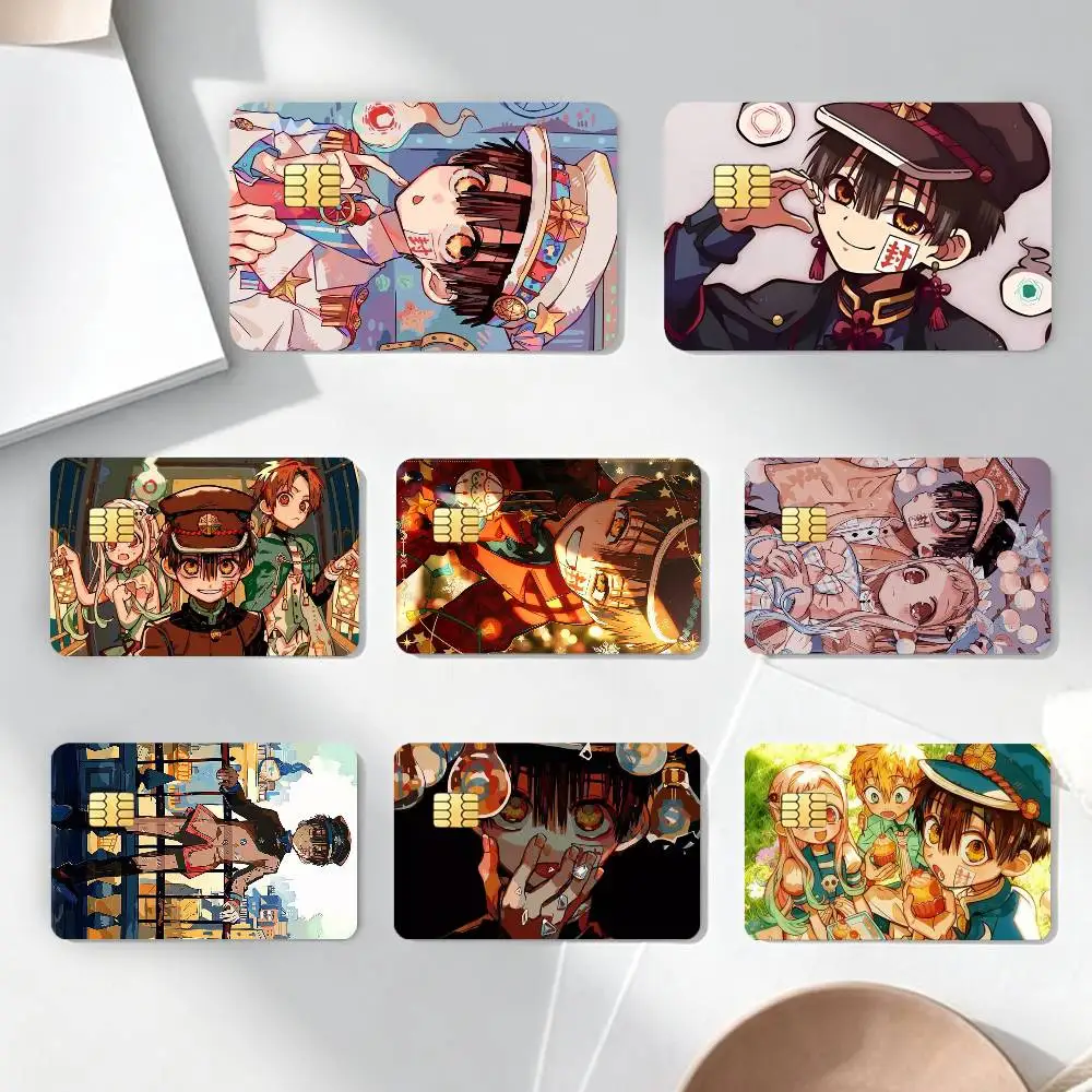 Manga Toilet-Bound Hanako-kun Credit Card HD Stickers Game Card Decal Card Matte Film Skin Small Chip Waterproof Sticker