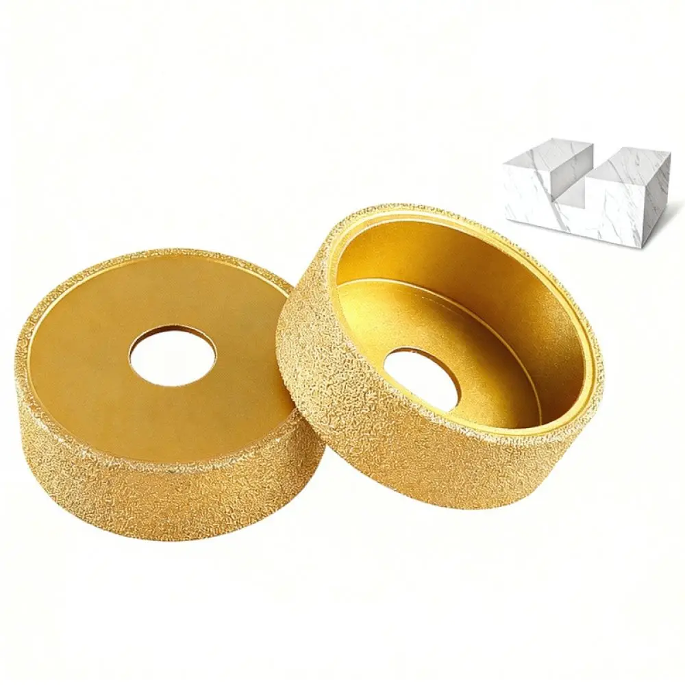 Vacuum Brazed Diamond Profile Grinding Wheel For Angle Grinder Stone Marble Quartz Edge Chamfering Shaping Milling Cutter
