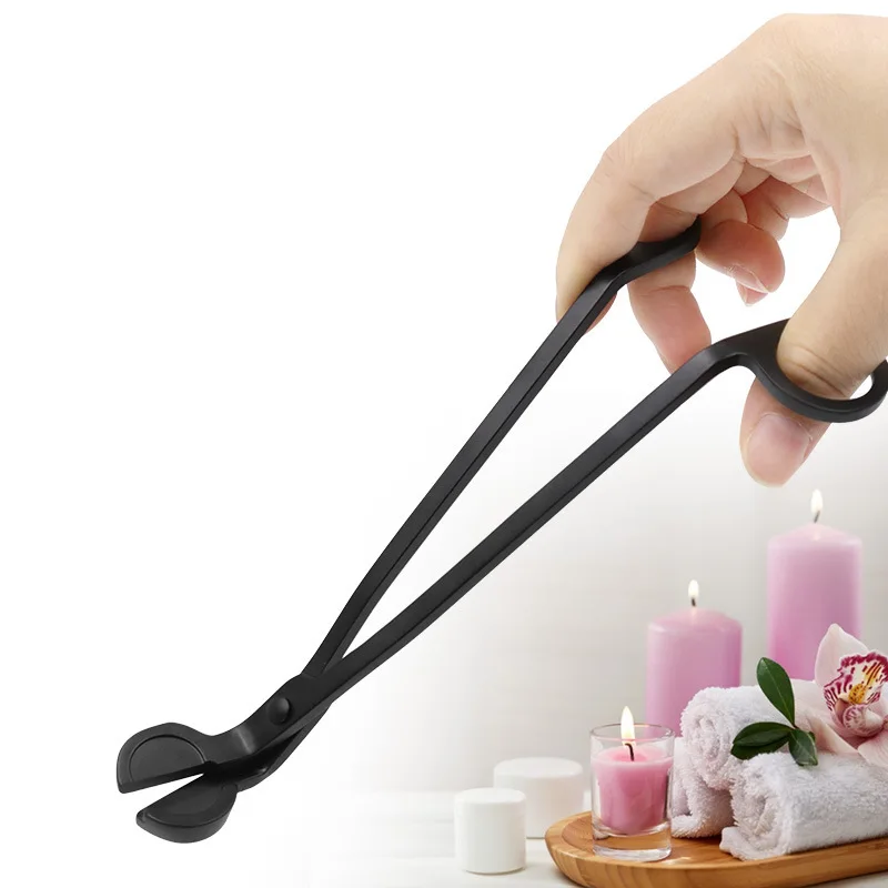 Stainless steel frosted black candle wick scissors cutters