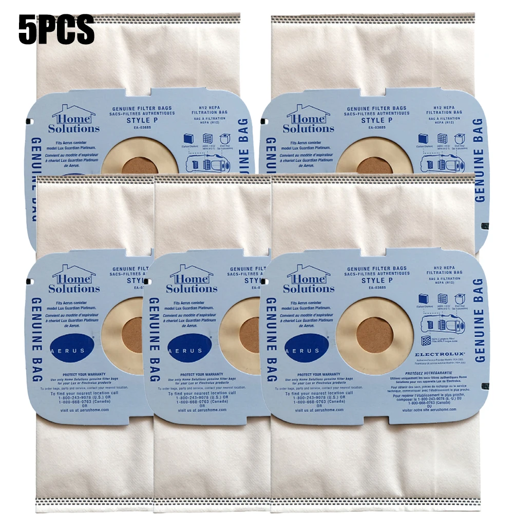 VACUUM BAGS Dust Bags Vacuum Cleaner 5pcs 5x Accessories For Style-P Series Replacement Spare Parts Brand New Practical