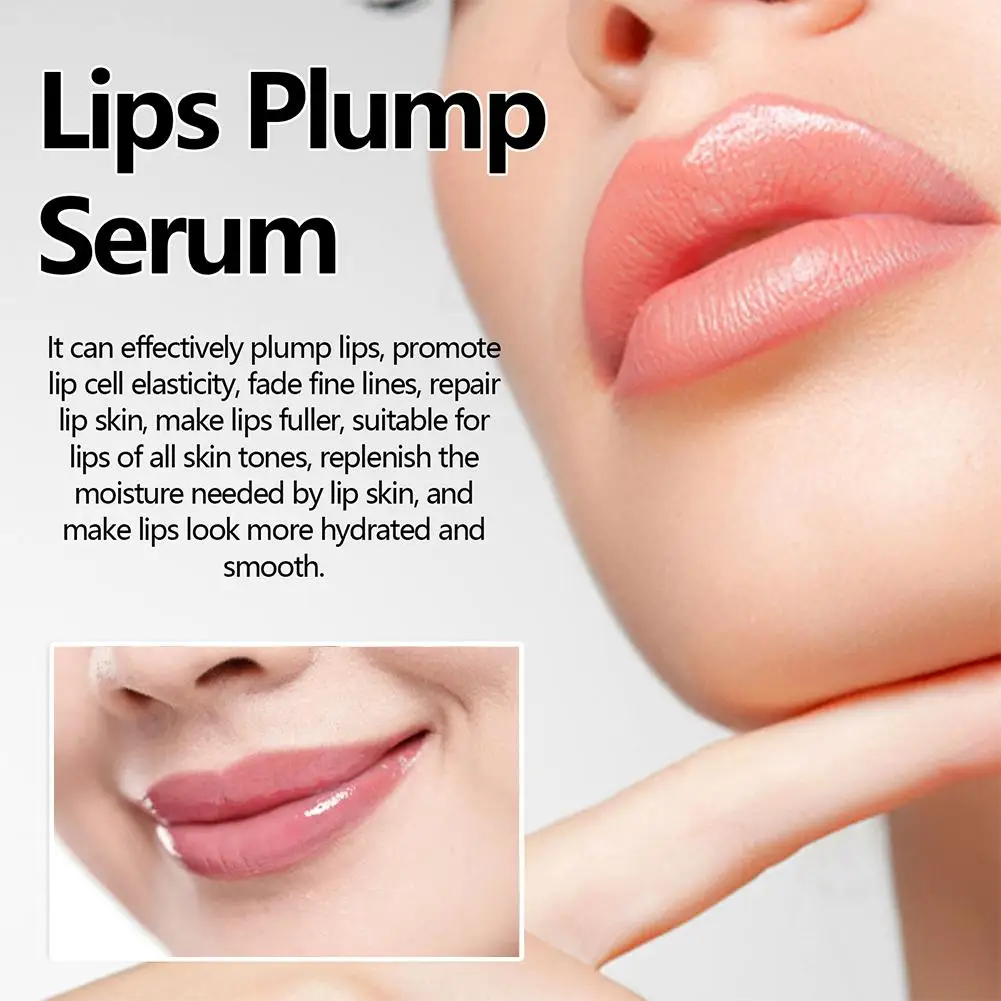 Hidratante Lip Plumping Balm Serum, Anti Cracking Abundante e Tender Lábios, Fade Lines Plump, Lubrican