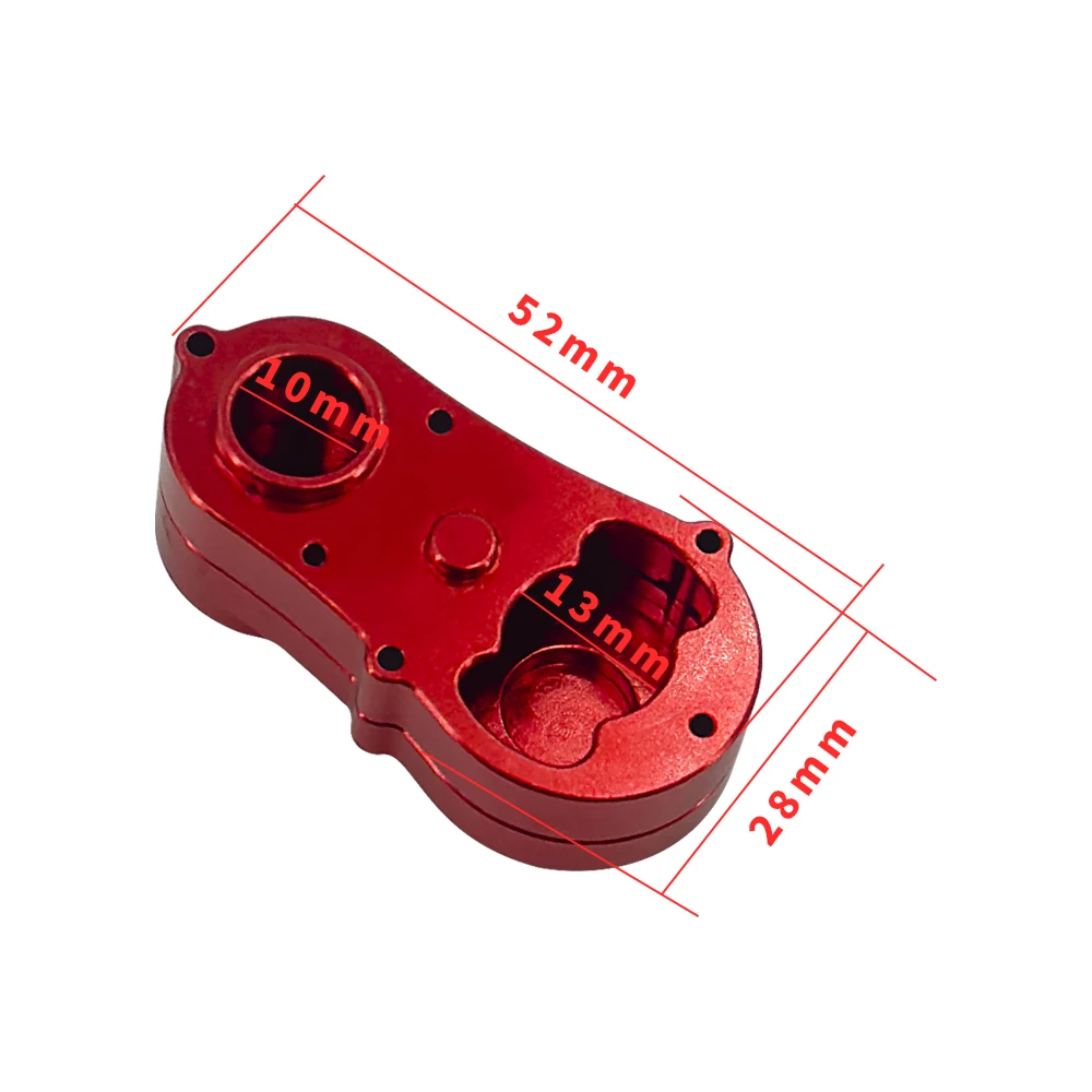 Trasmissione Cambio Caso Della Copertura Borsette Custodia In Metallo di Alluminio Per Losi 1/18 Mini LMT Parti di Aggiornamento Rc Crawler