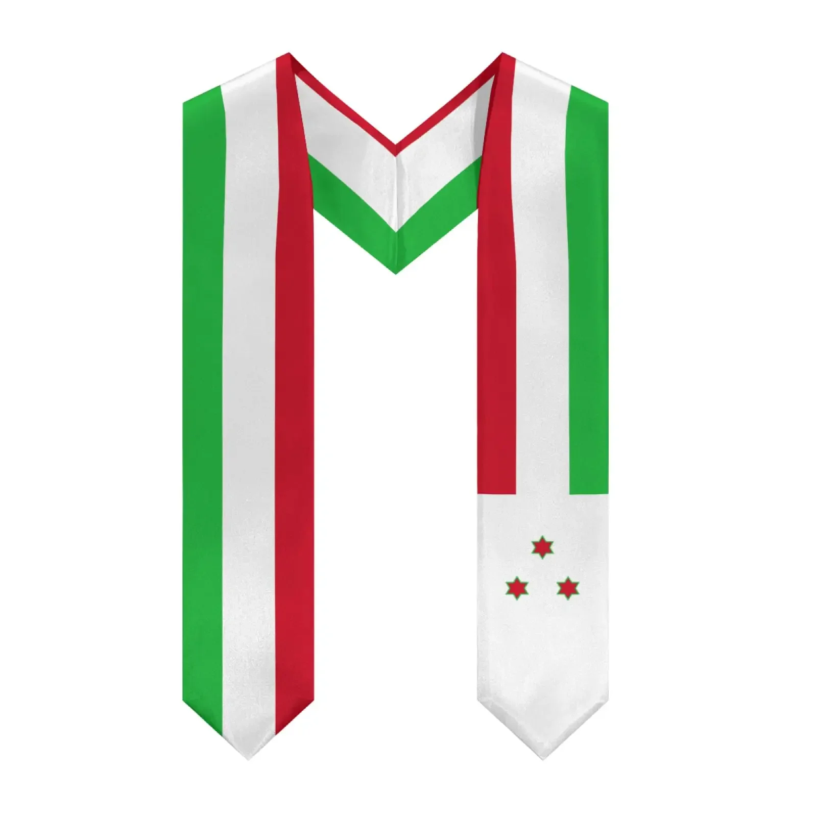 Burundi Emblem Flag Graduation Stole Shawl Sash Honor For Study Aboard International Students