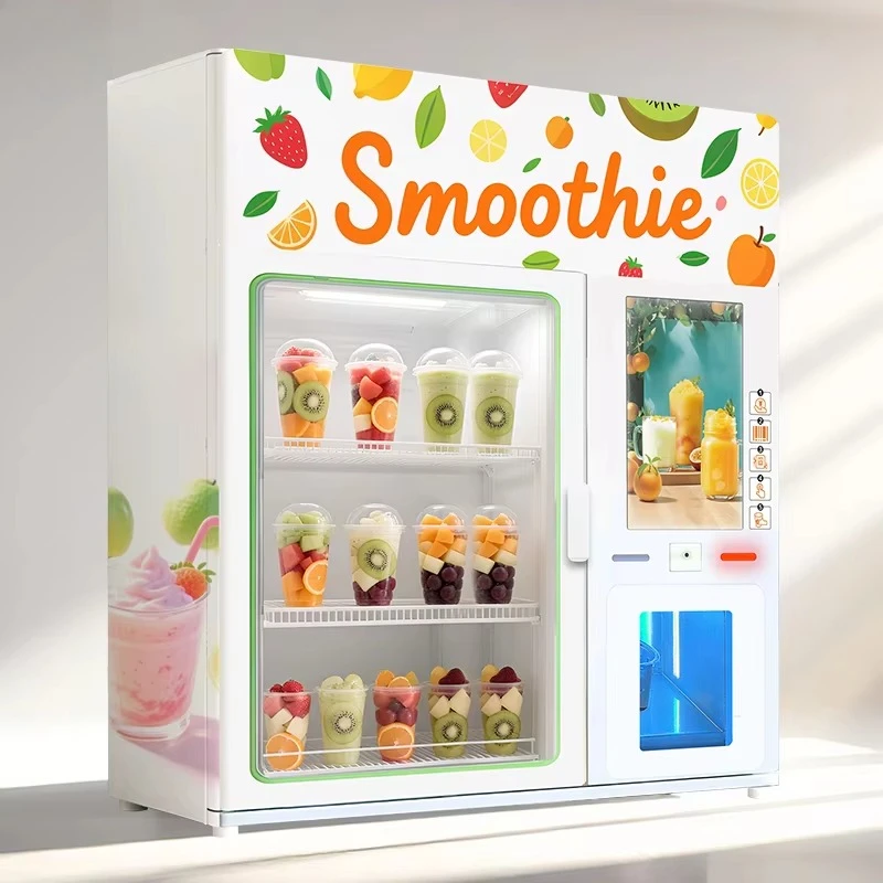 آلة كومبو ذكية جميلة ومتينة لعام 2025 للمبيعات آلة بيع عصير المشروبات الصحية