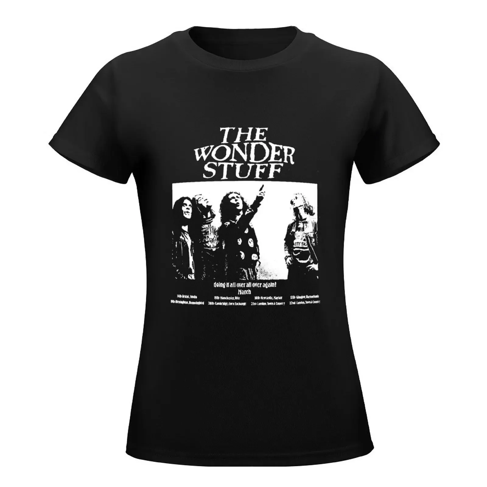 Men Women The Wonder Stuff 80S Stencil Artworkrock Grebo Indie Britpop Pwei Tee T-Shirt cute tops plain t shirts for Women