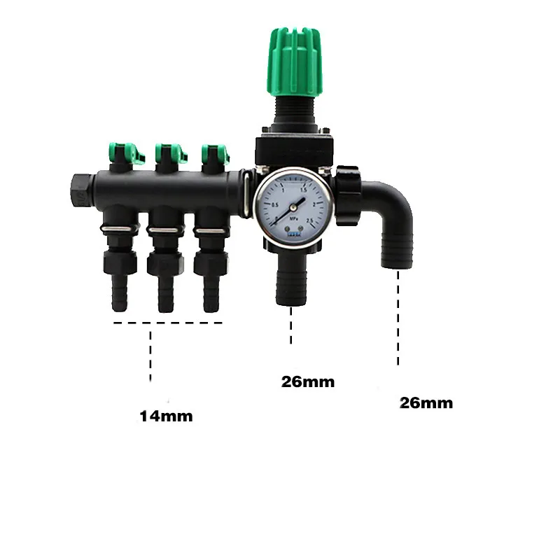 Agricultural Sprayer Control Cut-off Valve, 3 Way Water Distribution Pipe, Ball Valve, Plant Protection Machine, Precision