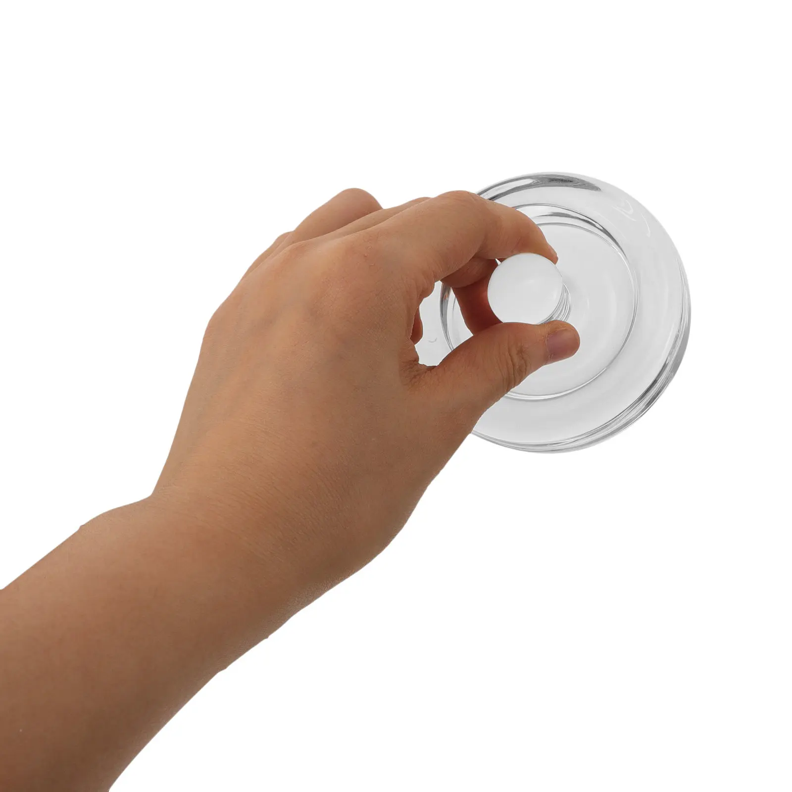 2pcs Glass Fermentation Weights with Handle for Kimchi Sauerkraut Pickles – Thick Clear Jar Top Press
