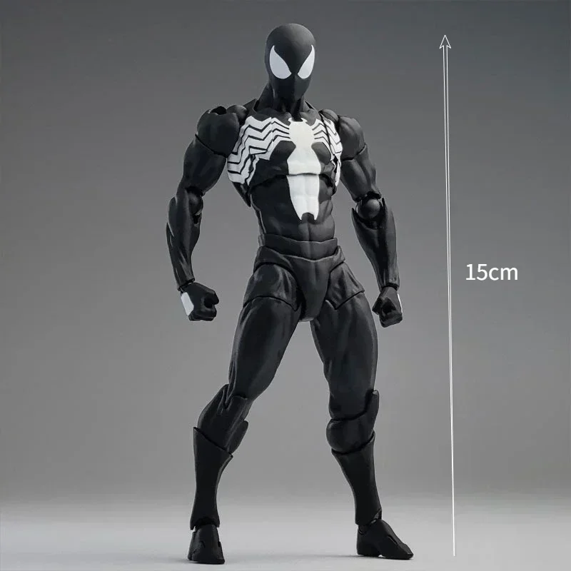 Mess Toys The Black Neighbor Symbiotic Spider-Man Black Venom Suit Joint Actionfiguren Maßgeschneiderte Ornamente Jungengeschenk