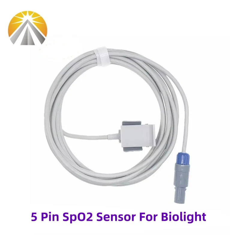 

For Edan Contec CMS6000 Biolight Digital Tech M6 M12 SpO2 Sensor 5 Pin Adult Finger Pediatric Silicone Neonate Wrap Vet Type