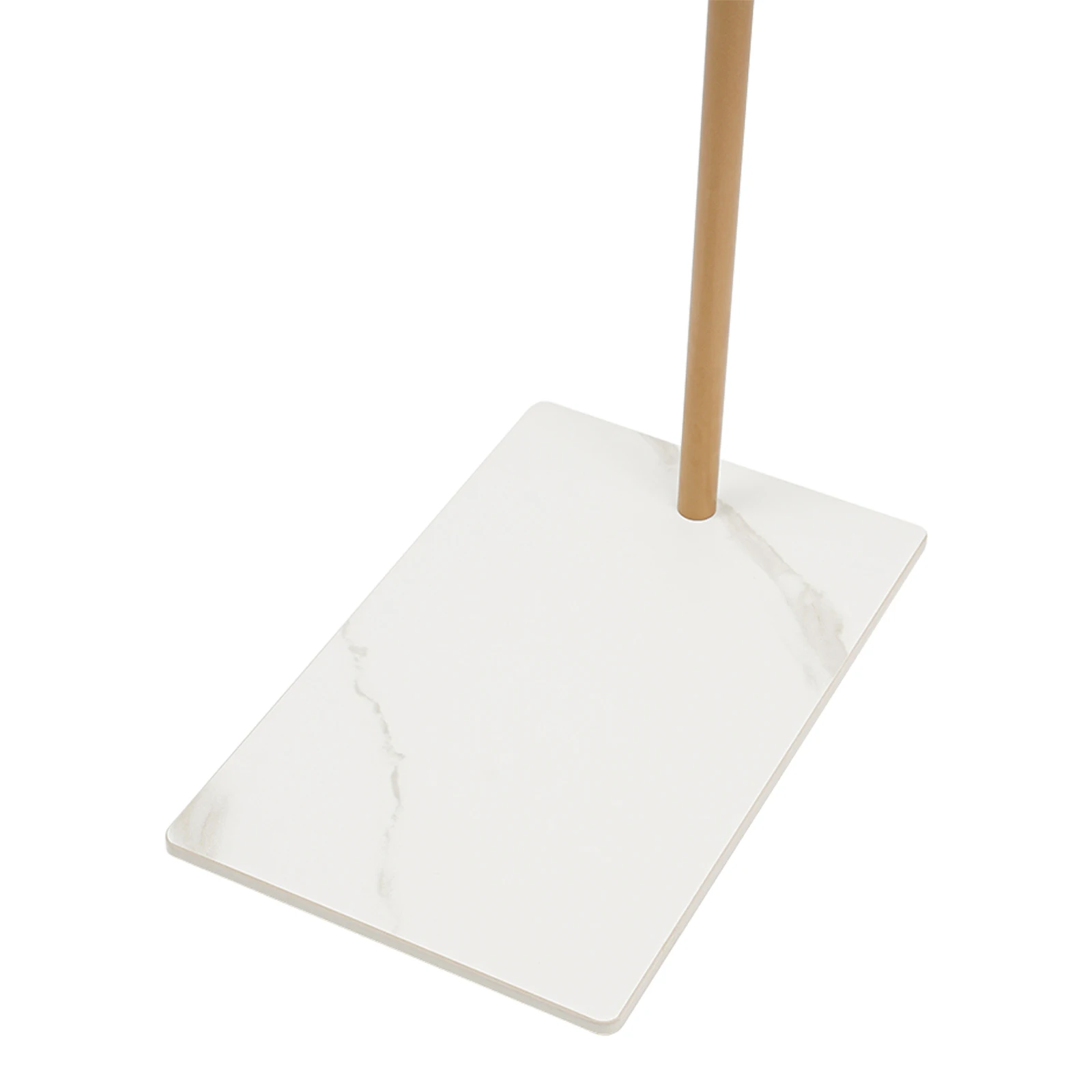 L-shape Freestanding Coat Rack Wear-Resistant Large Capacity Clothes Hanger with Sturdy Base for Hallways/Living Rooms