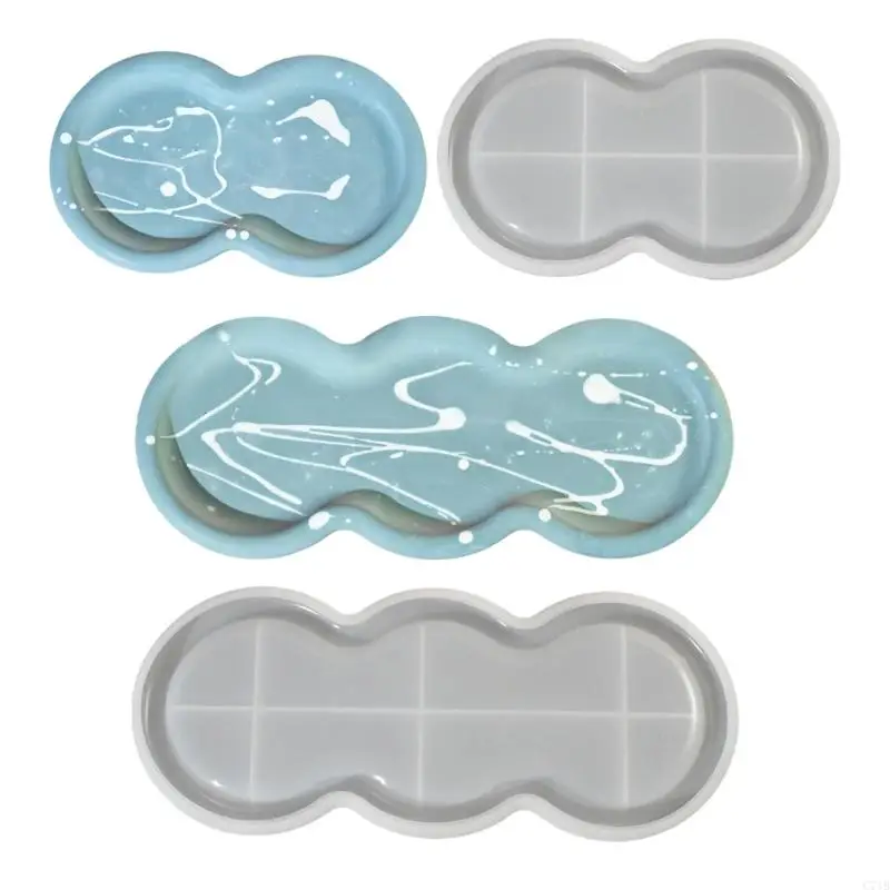 

C71B Tray Cement Silicone Molds DIYs Concrete Plasters Mould Ashtray Crystal Mould Gypsum Mold Home Decors Craft