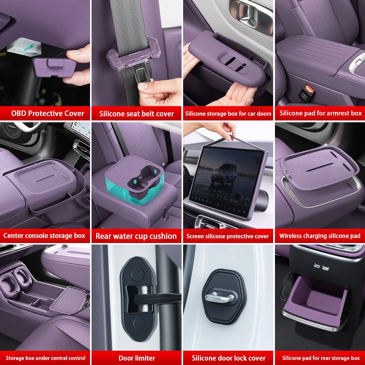 For Leapmotor B10 2025 Silicone Wireless Silicone Storage Box For Central Control Interior Modification Accessories