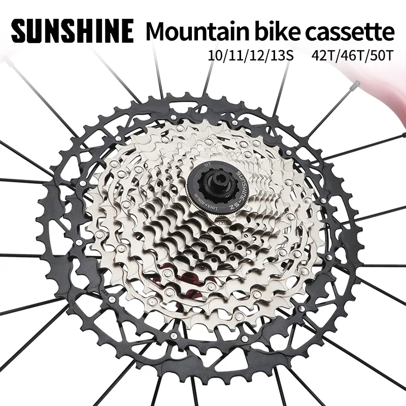 cassette-de-velo-sunshine-creuse-et-legere-roue-libre-10-11-12-vitesses-pignon-42t-46t-50t-structure-hg-volant-d'inertie