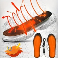 USB Heated Shoe Insoles Feet Warm Sock Pad Mat Electrically Heating Insoles Warm Thermal Insoles Unisex