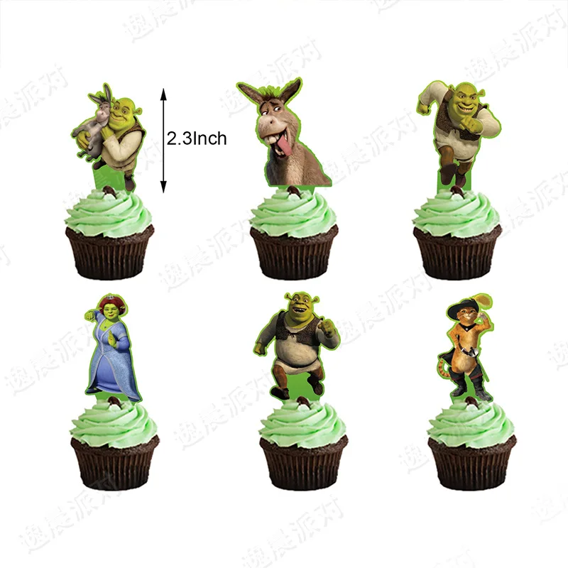 12Pcs Disney Shrek Birthday Party Latex Balloon Set Decoration Kids Baby Shower Air Globos DIY Decor Supplies