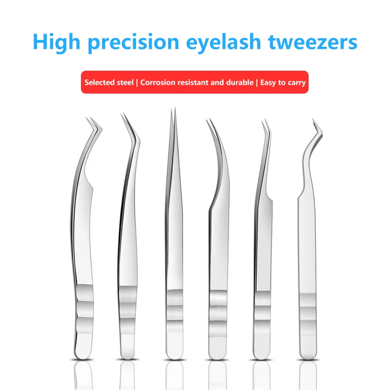 High Precision Eyelash Tweezers Beauty Eyelash Professional Grafting Eyelash High-Precision Flowering Tweezers