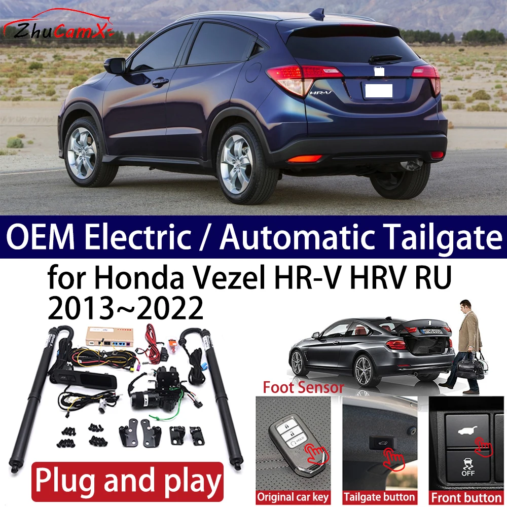 

ZhuCamX for Honda Vezel HR-V HRV RU 2013~2022 Car OEM Power Electric Automatic One-Click Smart Liftgate Tail Gate Support Opener