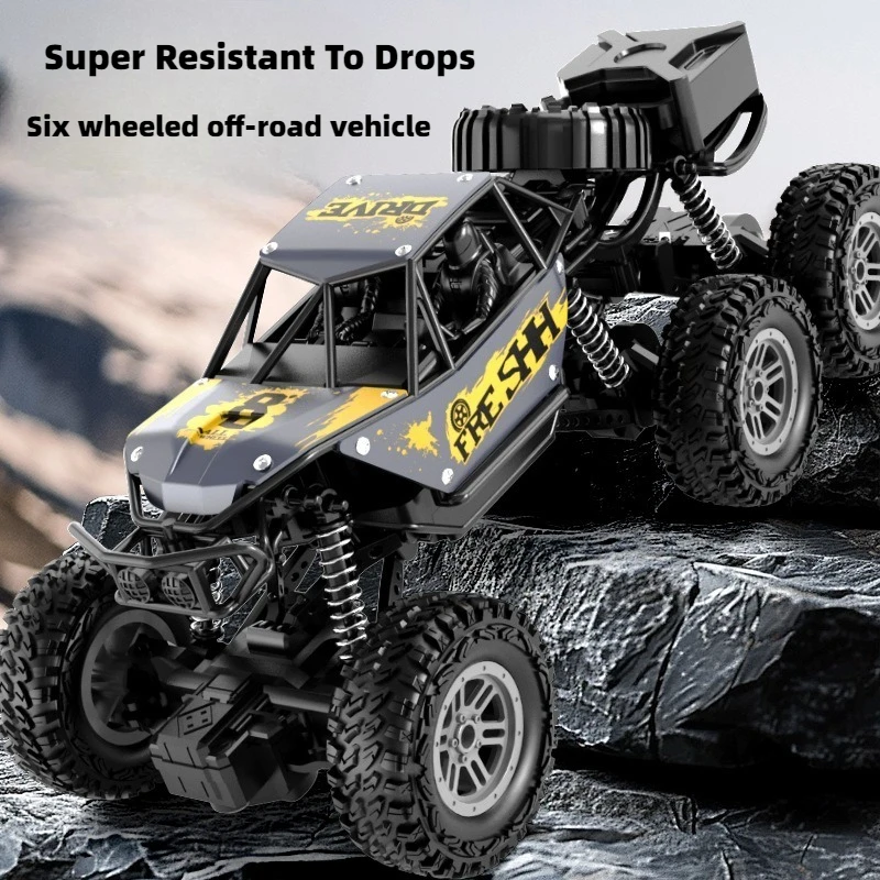 

Беспроводной детский автомобиль с дистанционным управлением, рок-гусеничный автомобиль, полный привод, большая нога, внедорожный дрифтинг, гоночный автомобиль, модель, подарок для мальчика