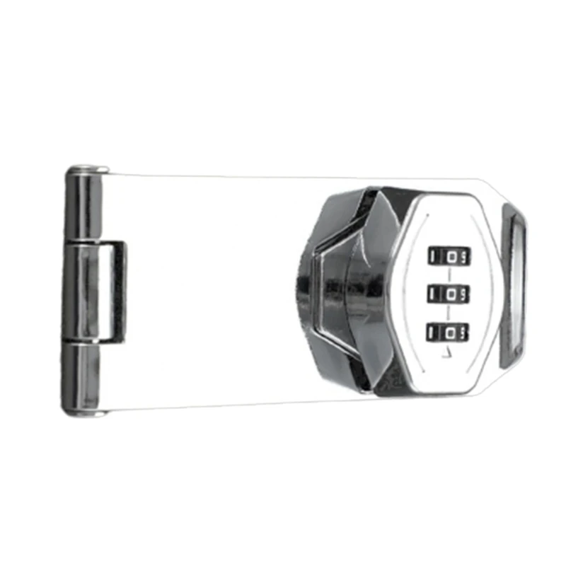 3Digit Combination Lock Password Safety Cabinet Hasp Lock Aluminum Alloy File Cabinet Lock AntiTheft Drawer Lock Dropship