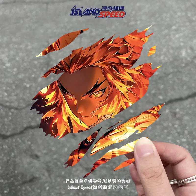 

Tear car sticker anime Ghost Extermination Blade Purgatory Apricot Shoulang car sticker scratches cover body sticker