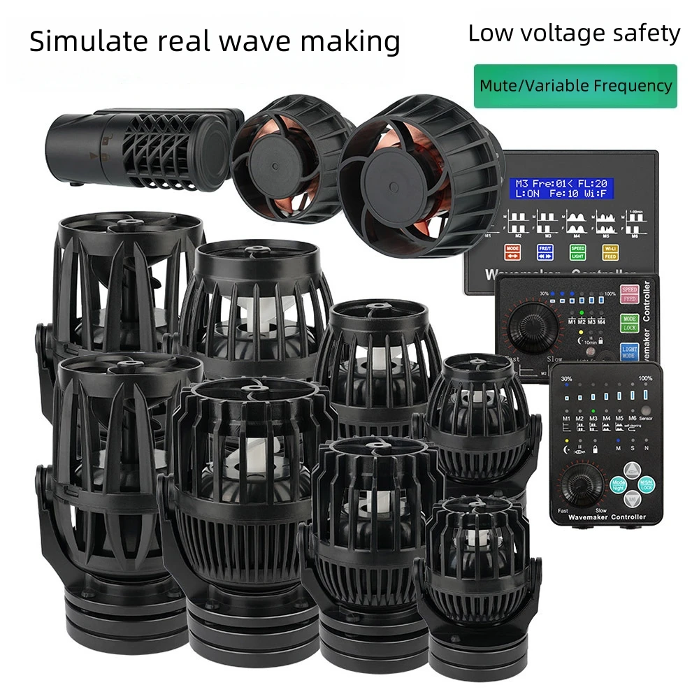 sttl Adjustable Super Quiet Luxury Aquarium Surf Wave Maker Pump 8000lh Cross Flow Eco-Friendly Box