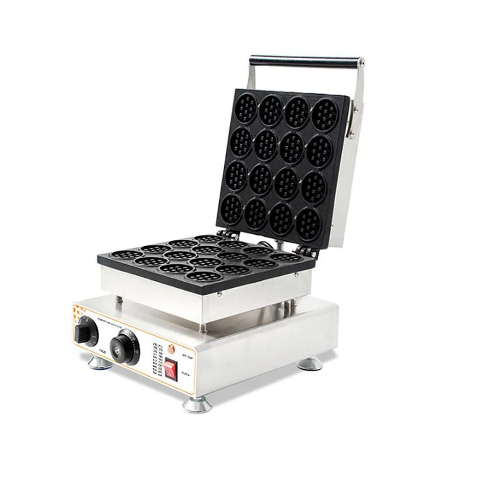 เครื่องทำวาฟเฟิลแบบไม่ติดสแตนเลส16ชิ้นเครื่องทำวาฟเฟิลแบบไม่ติดกระทะเครื่องทำวาฟเฟิลเชิงพาณิชย์