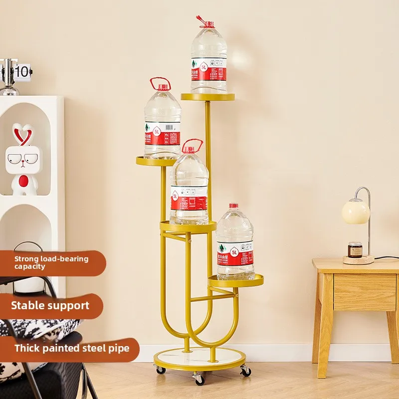 Mobile Flower Rack Living Room Floor-to-ceiling Multi-layer Balcony Flower Rack Rack