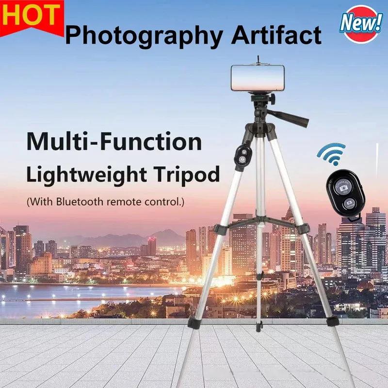 102 سنتيمتر ترايبود للهاتف تسجيل الفيديو الهاتف حامل ثلاثي القوائم مع بلوتوث عن بعد العالمي هاتف مزود بكاميرا التصوير حامل جديد #1