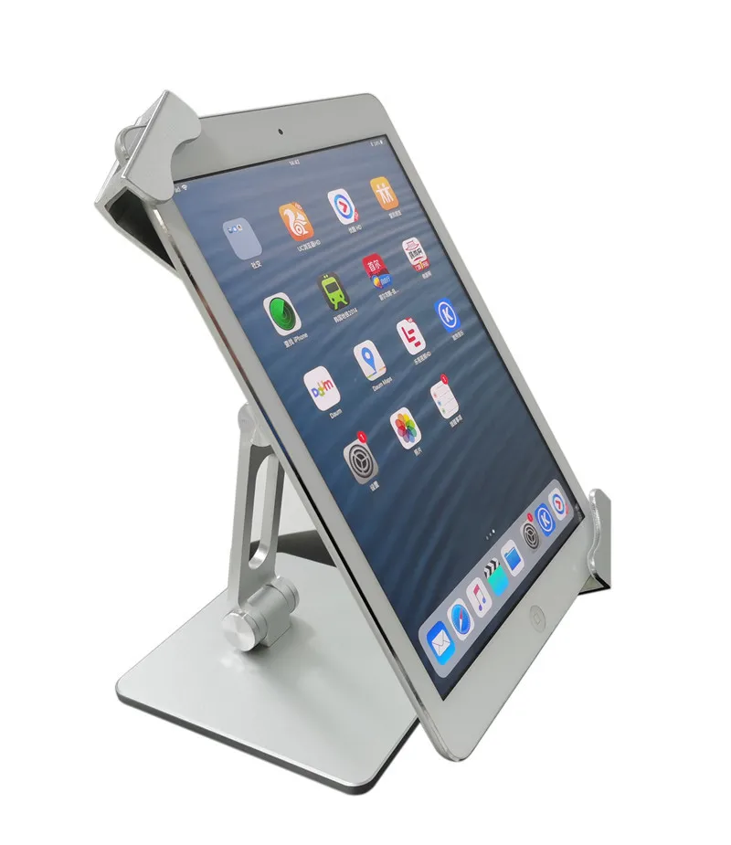 

10-13 inch Secure Universal Desk Tablet PC Holder Aluminum Security Anti-Theft Desktop Tablet Stand With Lock for Ipad