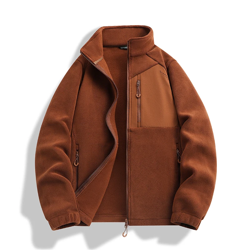 

Outdoor Fleece Sweatshirts Brand Autumn Winter Men's and Women's Cardigan Stand Up Collar Sweatshirts Men's Winter Sweatshirt