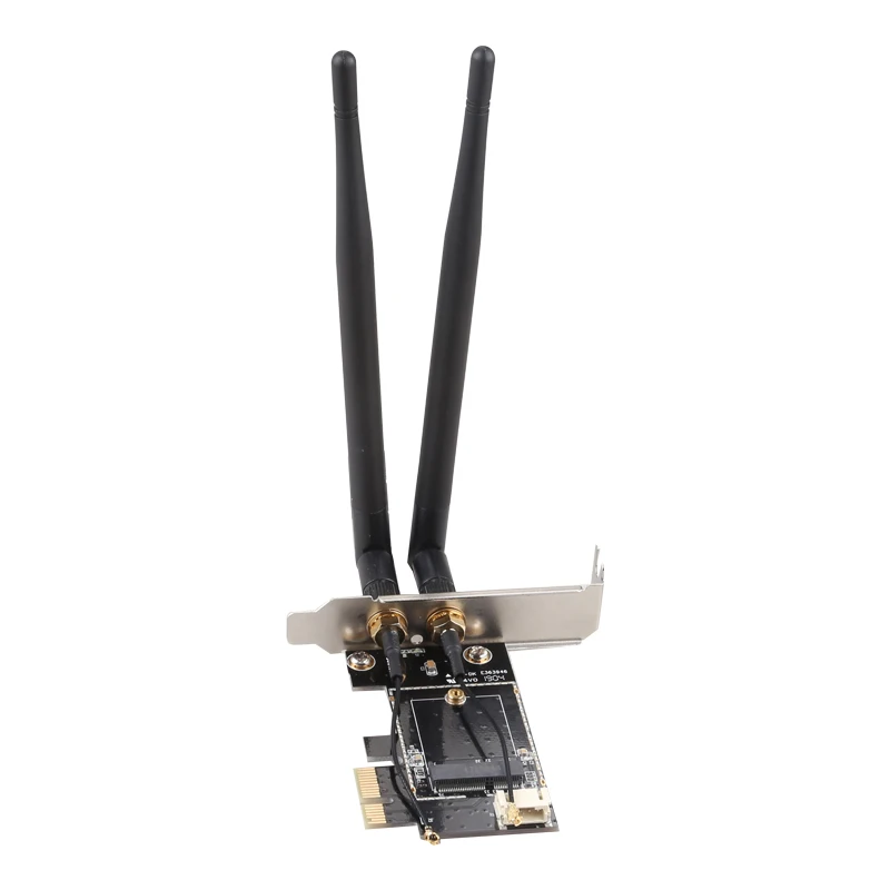 10 Uds. Adaptador convertidor inalámbrico NGFF M.2 a pci-e PCI Express 1x tarjeta de expansión E-key adaptador WiFi PCIe para tarjeta de red Mo
