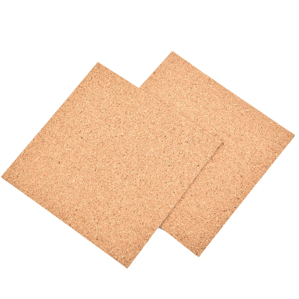 Brand New High Quality Practical Cork Mat For Home 10Pcs Coasters Cork DIY Self-adhesive Sheet 100 X 100 X 1mm