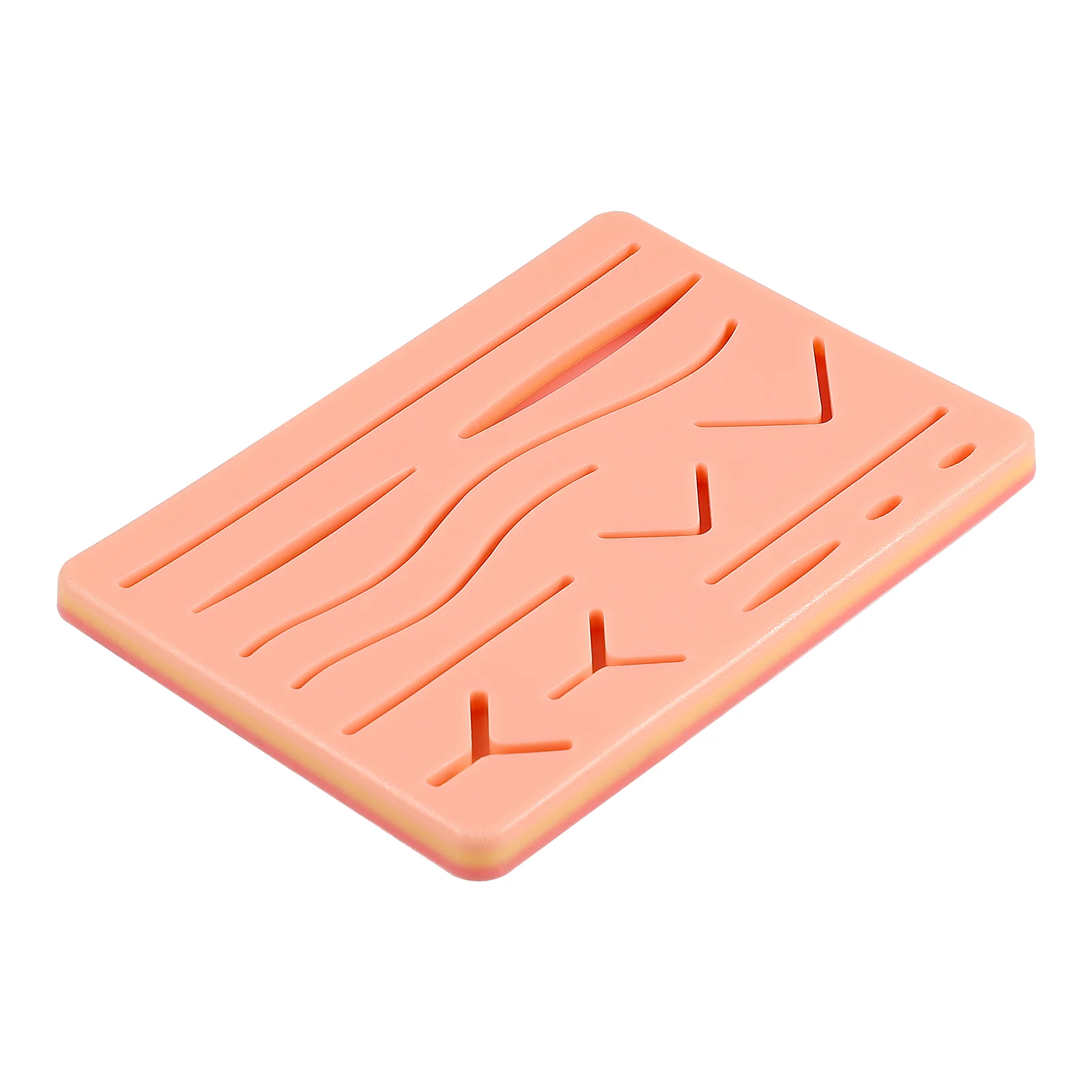 ULTECHNOVO Silicone Suture Training Pad Skin Suture Simulation Module Educational Practicing Suture Pad (Random Style)