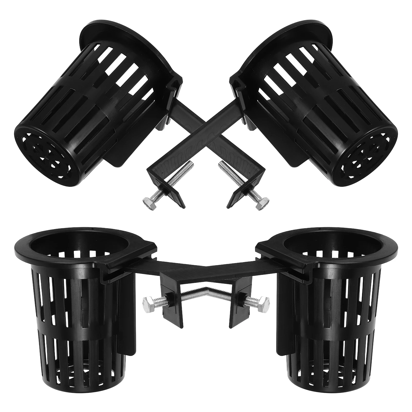 

4pcs Hanging Hydroponic Basket Slotted Plastic Grow Cups For Aquarium Plants Indoor Outdoor Space Saving Mesh Net Pots Garden